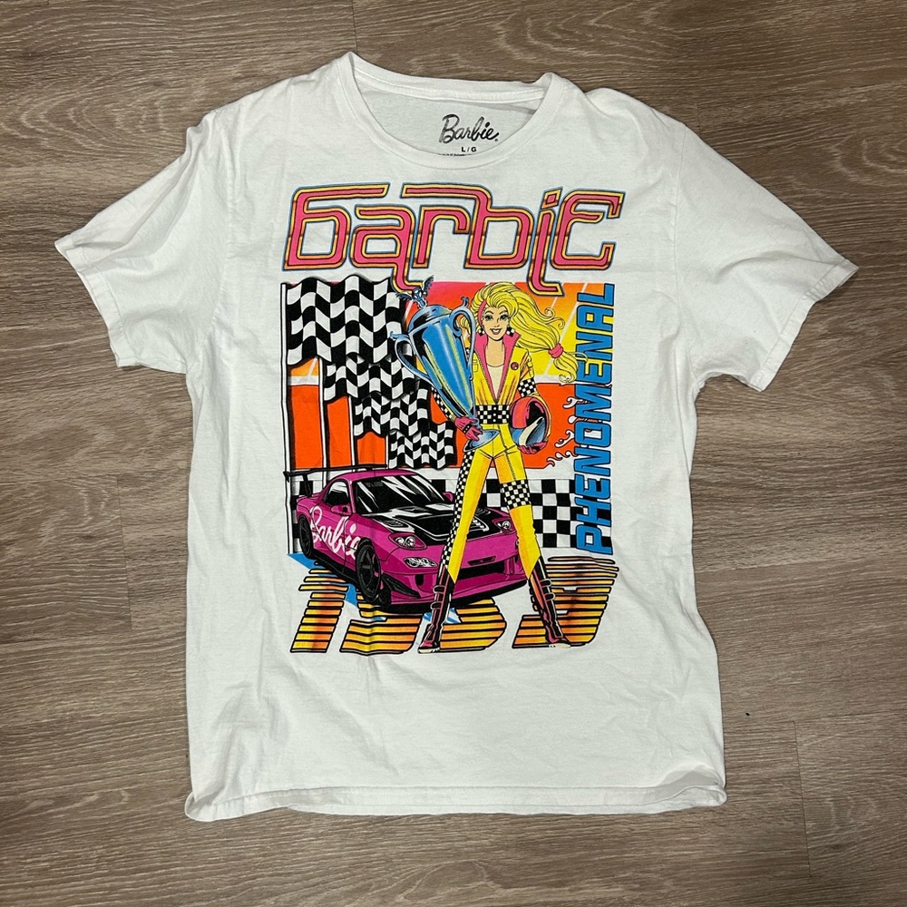 Barbie Graphic White T-Shirt